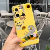 Terugkoffer voor Xiaomi Redmi 12C 6,71 inch Sunflowers Butterfly Feather Telefoonhoes op Forfunda Xiomi Redmi 12C 12 C Soft TPU ETUI