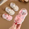 Summer Bebek Kız Slip Olmayan Sandalet Kapalı Toe Flats Toddler İlk Yürüteçler Beşik Ayakkabı Açık Bebek Çocuk Sandal