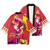 Anime Lovelive!Superstar!!Yukata hommes Femmes Cardigan Blouse lâche Haori Obi Vêtements asiatiques HARAJUKU Japonais Kimono