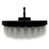 3/8pcs Cepillos de perforación de potencia suave eléctrica Kit de plástico Cepillo de limpieza redondo para la rueda limpia Ventanas de vidrio de la rueda 2/3.5/4 ''
