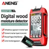 ANENG GN601 SEBE Träfuktdetektor 0 ~ 99,9% Timber Hygrometer 20,5% RH Display Digital Backlight Temperaturfuktighetsmätare