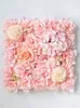 Decorative Flowers Artificial Rose Flower Wall Panels Hydrangea Peony Flores For Wedding Party Baby Shower Background Home Decoration