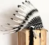 Indian Feather Headdress Amerikan Hint Tüyü Başlık Tüy Head Band Headboar Party Dekorasyon Fotoğraf Planları Cosplay5716390