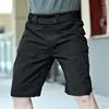 Pantaloncini da uomo uomo mercante estate all'aperto con vita elastica a più tasche indossa un tessuto resistente