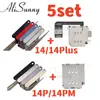 Alisunny 5set Dual SIM Card Bandeja + Leitor para iPhone 14 Plus Pro Max Slot Slot Fix Peças