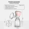 Enhancer Electric Breast Pump Set BPAFree Milk Electric Wireless Large Suction Pull Onepiece Chargeable Milk Maker Baby Accesorios Gift