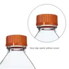 Bottiglia di reagente da laboratorio da 20 litri trasparente/bottiglia di campionamento della bocca di seta marrone gl45 bottiglia di vetro borosilicato alto