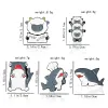 Netter Schaf Hai Emaille Pin Brosche Revers Abzeichen für Kinderschmuckzubehör