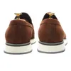 Casual Shoes Xebos Luxury Men's Penny Loafers Cow Suede Leather Brown Slip-On Sneakers For Party Office Work Mocassin Homme