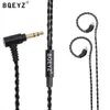 BQEYZ EARPHONEABLE CABLE HIFI EARBUD uppgraderad tråd 0,78 mm 2pin ersättningslinje för Blon BL03 Moondrop Tangzu X HBB Wu Heyday Kinera