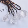 装飾的な置物不規則な天然石の泣き虫ペンダントパープルホワイトシトリンピンククォーツクリスタルネックレスジュエリーヒーリング宝石