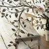 Holztextur Baum Retro Tüll Voile Vorhänge für Schlafzimmer Fenster Vorhang für Wohnzimmer Schiere Vorhänge Blinds Organza Vorhänge