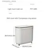 Waste Bins Compact Quiet-Close Trash Can for Bathroom/Bedroom - Electricity-Free Space-Savin with Optional Lid L49