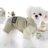 Hundkläder liten jumpsuit vinter husdjur kläder valp kostymer rompers poodle Yorkshire pomeranian schnauzer klädfall
