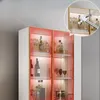 Armoires à vin de luxe en bois cuisine en verre d'angle armoires de vin de vin simplicité rangement