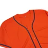 BG Baseball Jersey Orange Blank Jerseys Outdoor Sportswear brodery Couture Hip-Hop Street Culture Sweat Stume Accepter Custom