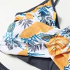 Family Matching Swimwear Mother Daughter Bikini Bathing Suit Brachwear Swimwear Family Matching Outfits Mom Girls Kids Swimsuit