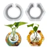 DM259 2 stks resina epoxi vaas siliconen vormen zich propageren van hydrocultuurbloemen waterplantvormen de silicona thuiskantoor decor