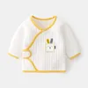 2023 NUOVO boutique vestiti per bambini neonati tops a maniche lunghe mezzo abbigliamento interno camicia per neonati per neonati camicetta neonato cotone