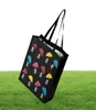 Moomin Little My Cartoon Bolsa de compras reutilizável preto forte grande água impermeável Bolsa de bolsa de bolsa de bolsa de praia7134647