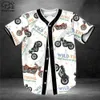 Cowboy Life Baseball Jersey Shirt 3D partout sur les chemises de maillot de baseball imprimées Tops de hip hop