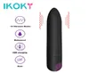 Ikoky Dildo Bullet Vibrators Stimulator Стимулятор влагалищного массажер Сильная вибрация G точка Orgasm Sex Toys для женщин 10 Speed S1016570321