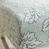 Couvre-chaise Couvre-repas de haute qualité avec tissu jacquard motif de dos haut en un seul morceaux el couvercle 2 couleurs élastique