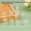 1:12 Dollhouse Miniature Clear Glass Jar Candy Bean Storage Bottle Tiny Jar With Cover For Doll House Decor Accessories Toys