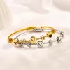 Bracelets de style classiques Femmes Bangle de luxe Designer Bijoux Crystal 18k Gold plaqué inoxydless en acier inoxydable Bracelet Women Bracelet