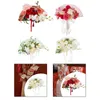 Fleurs décoratives de mariage Bouquet de mariée Bouquet Bridesmaid Fan Spoting pour la Saint-Valentin Douche à la maison