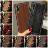 Case de téléphone en bois sculpté pour Huawei P50 P40 P30 Lite E P20 Pro Y9 Y7 Y6 2019 P SMART 2021 Z Y6P Y7A Y9S COUVERTURE FUNDA COQUE SILICONE