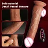 Vibratrice à télécommande Vibratrice rechargeable de pénis réaliste chauffage swing télescopique pour les femmes g spot stimulateur anal sexy jouet adulte