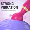 8 velocità potente vibratore di dildo femmina AV Magic Wand Massager G spot stimolatore clitoride adulti giocattoli sessuali per donne masturbatore 240403