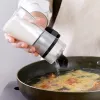 5g push-type zoutdispenser peper shaker kruiden zout suiker fles pot duw type kan blikken keuken specerij keuken keuken