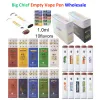 Big chef des chariots en résine en direct atomiseur Disposable vape stylo 1.0 ml chariots vides Moon Sugar Préchauffable Disposable 3G Space Club Dabwoods Runty Packwoods Bigchief Cookies Fryd