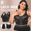 Bras 3 In 1 Women Plus Size Shapewear Bra Vest Waist Trainer Girdle Posture Corrector Push Up Underwear Slim Corset Tummy Sheath Belt