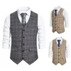 Gilet da uomo giubbotto da sposa abito slim cappotto a petrolio a petrolio singolo manicotto designer formale abito abiti da lavoro di lussuoso abbigliamento da lavoro