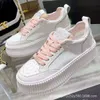 Chaussures décontractées chanells baskets Feng Song Cake Shoes Soumed Soumed Casual Tolevas Chaussures Summer Lace Up Cookie Chaussures Panda Little White