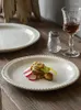 Пластины ужин на столовой посуду нерегулярная точка бусинки Керамика, подающая западная кухня Light Luxury 2024 Кухня