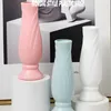 Vases Petal Shape Flower Vase Fashion Plastic Nordic Style Arrangement Modern Imitation Ceramic Pot Living Room