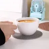 Сторонные коврики Силиконовая круглая чашка для коврика. Изоляция Блюдо без скольжения высокотемпературная легкая роскошная антикальсная запеканка