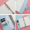 Notebooki Kawaii Notebook Planer z 12PCS Arkusz budżetowy Planator Binder Planner 8PCS Pieszenie 2pcs francuskie naklejki alfabetowe Organizator