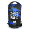 Man vrouwen pvc waterdichte droge tas 2l 5l 10l 20l 30l camo camo buitenduikkleedbaar strand zwemtas rafting rivier oceaan rugzak