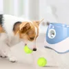 Hundträning Catapult Pet Outdoor Toy Tennis Ball Launcher Jumping Netball Walker Pitbull Toys Automatic Throw 240328