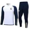 Futebol 23 Real Madrid Paris A S Nacer West Autumn Inverno Inverno adulto Camisas de treinamento de manga comprida