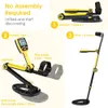 TX-650 Foldable Metal Detector Professional Gold Detector Backlit LCD Display High Accuracy Waterproof Coil Metal Detector 240401