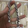 2024 Hip -Hop -Seilkette Moissanit Schmuck kubanische Halskette aus Diamantverschluss Gold plattiert 9mm 11mm 925 Sterling Silber Cuban Links