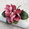 Decorative Flowers 4 Touch Artificial Magnolias Orchids Simulated Plant Bouquets Garden Balconies Wedding And Christmas Decorations