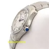 Relógios femininos da CT Carters de pulso de luxo Santa Ronde Cougar Medium 30mm White Dial Stone Quartz W20027K1 Orinigal Logo Fnrk