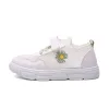 Sneakers Buty dla dziewcząt Tennis sportowy buty do biegania białe małe stokrotki kwiaty dziecięce buty sportowe małe dzieci trampki siłownia Shose 2020 nowe